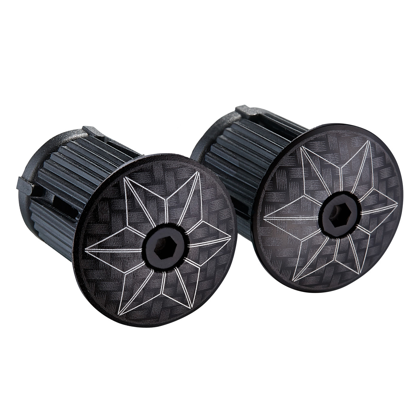 SUPACAZ TAPA DE DIRECCION STAR CAPZ ANODIZED CHROME - Tri For Fun SUPACAZ TAPA DE DIRECCION STAR CAPZ ANODIZED CHROME - Tri For Fun