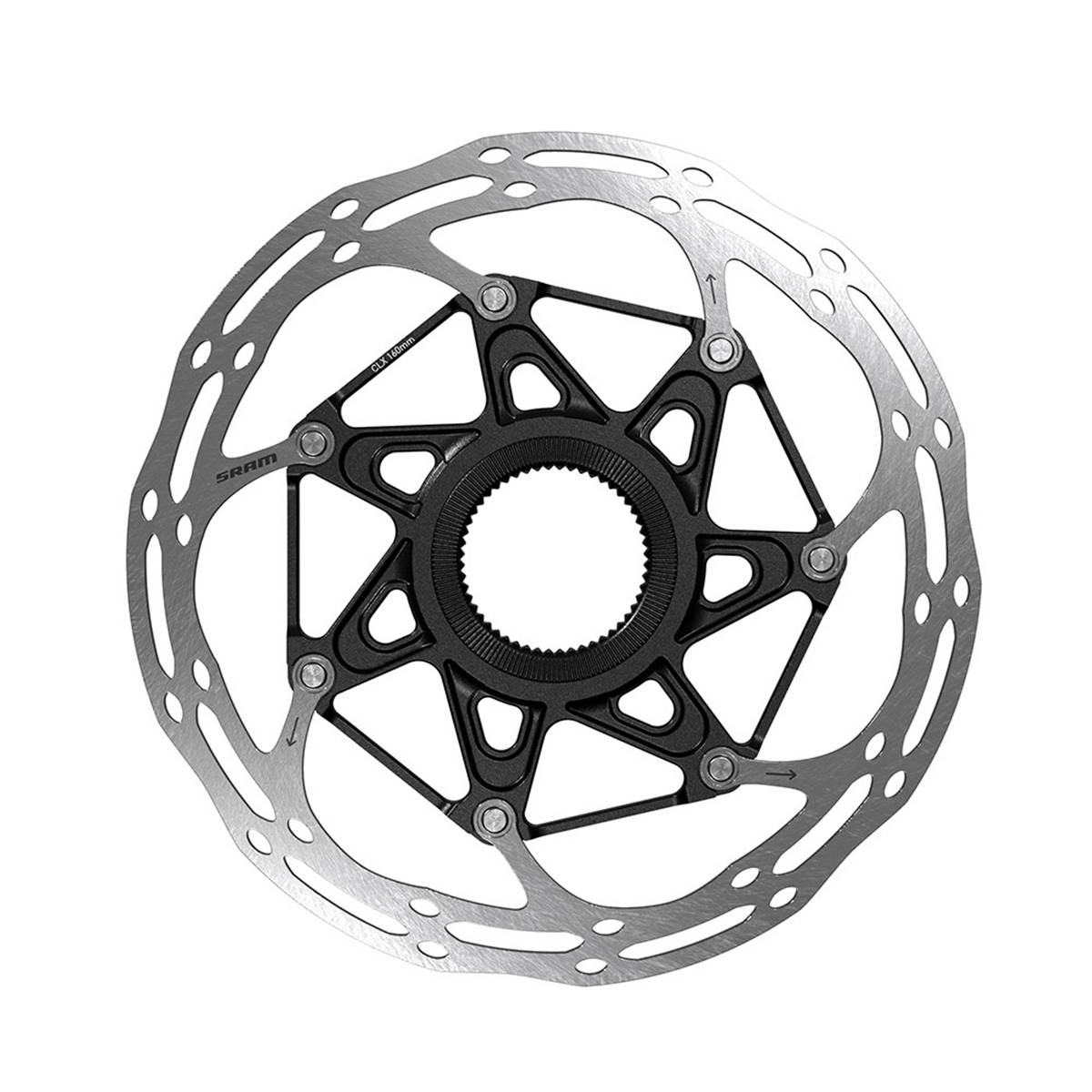 SRAM Centerline Rotor de frein à disque X 6 boulons en acier Argenté/noir 140 mm