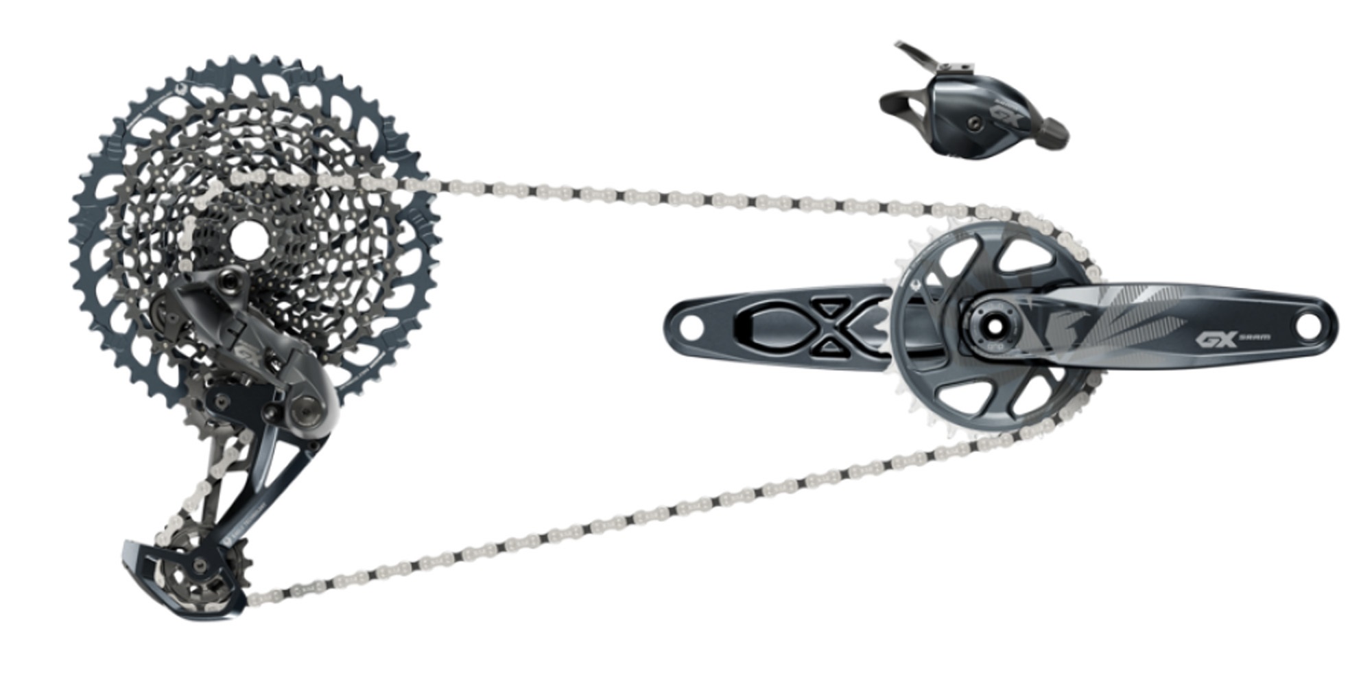 GRP SRAM GX EAGLE DUB BST LUNAR (DER., TRIG., PDL, CHAIN., CASS.) 170MM