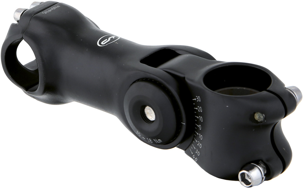 Potence vtt reglable noir 25.4 pour fourche 1''1/8 l105mm capot noir