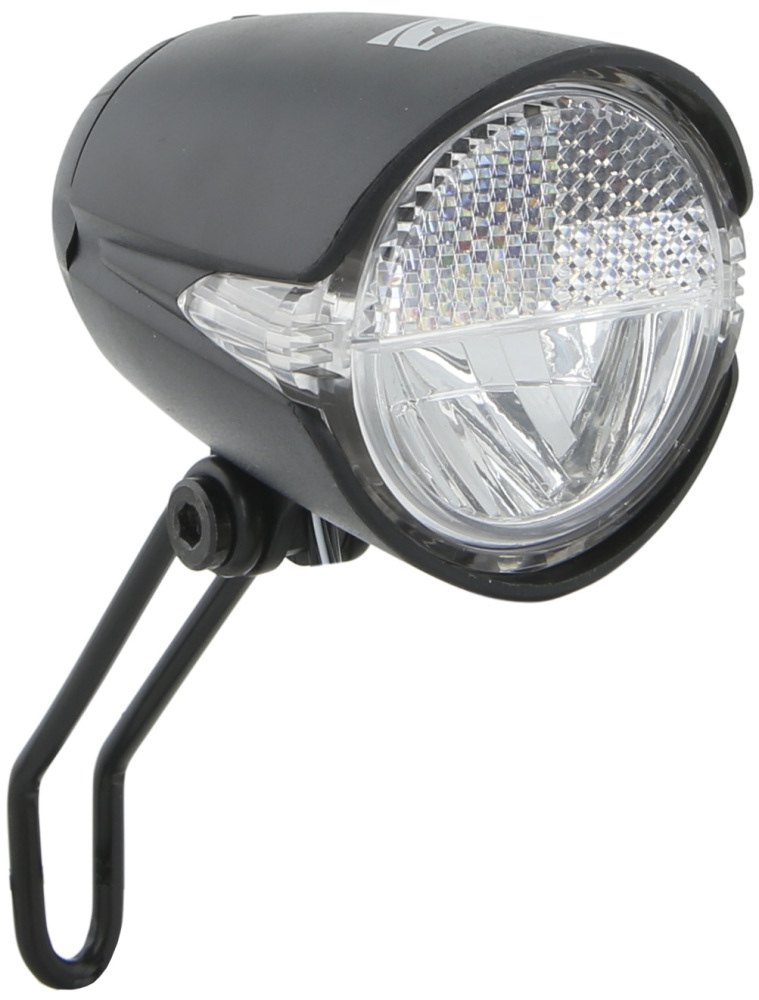 Phare Avant Vélo Électrique CONTEC DLUX 50E | LED Osram 50 Lux, 112 Lumens | Pour VAE 6-12V, Support Universel